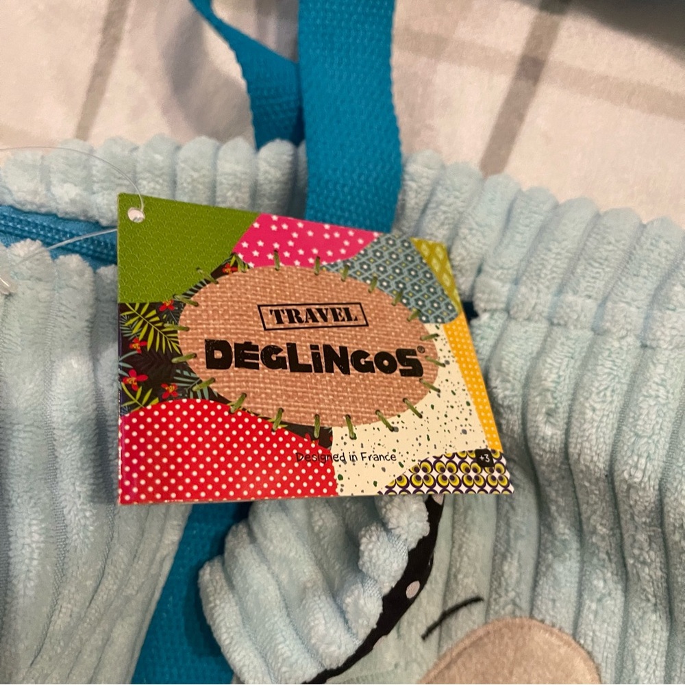 Les Deglingos blue puppy weekend bag - Picture 3 of 4